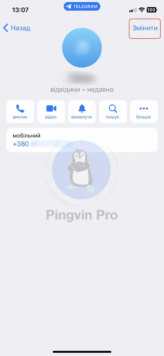 Як видалити небажані контакти Telegram на iOS (iPhone)