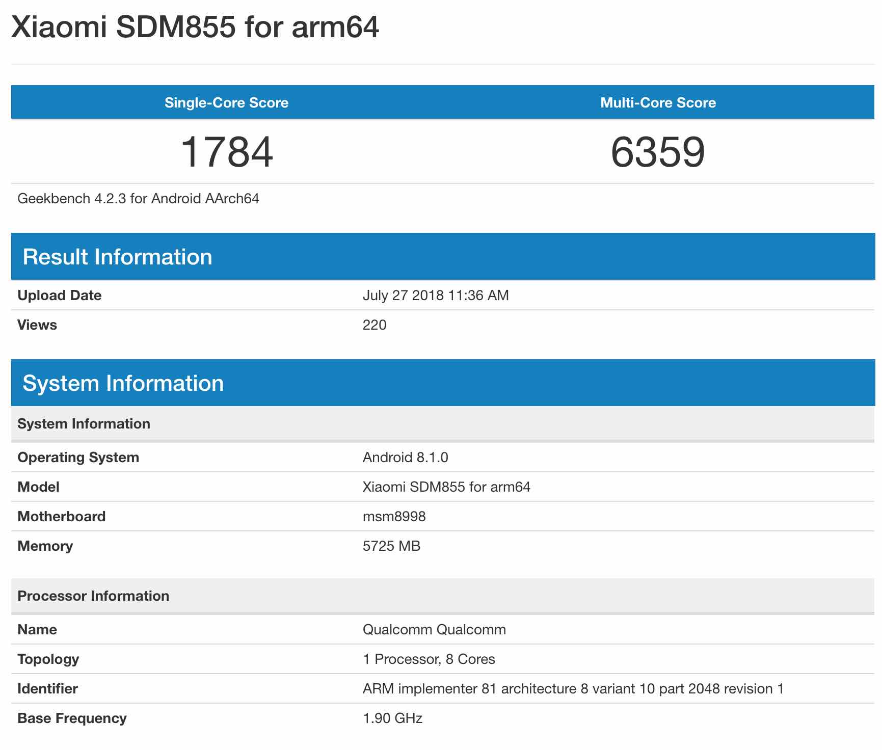 Xiaomi на Snapdragon 855