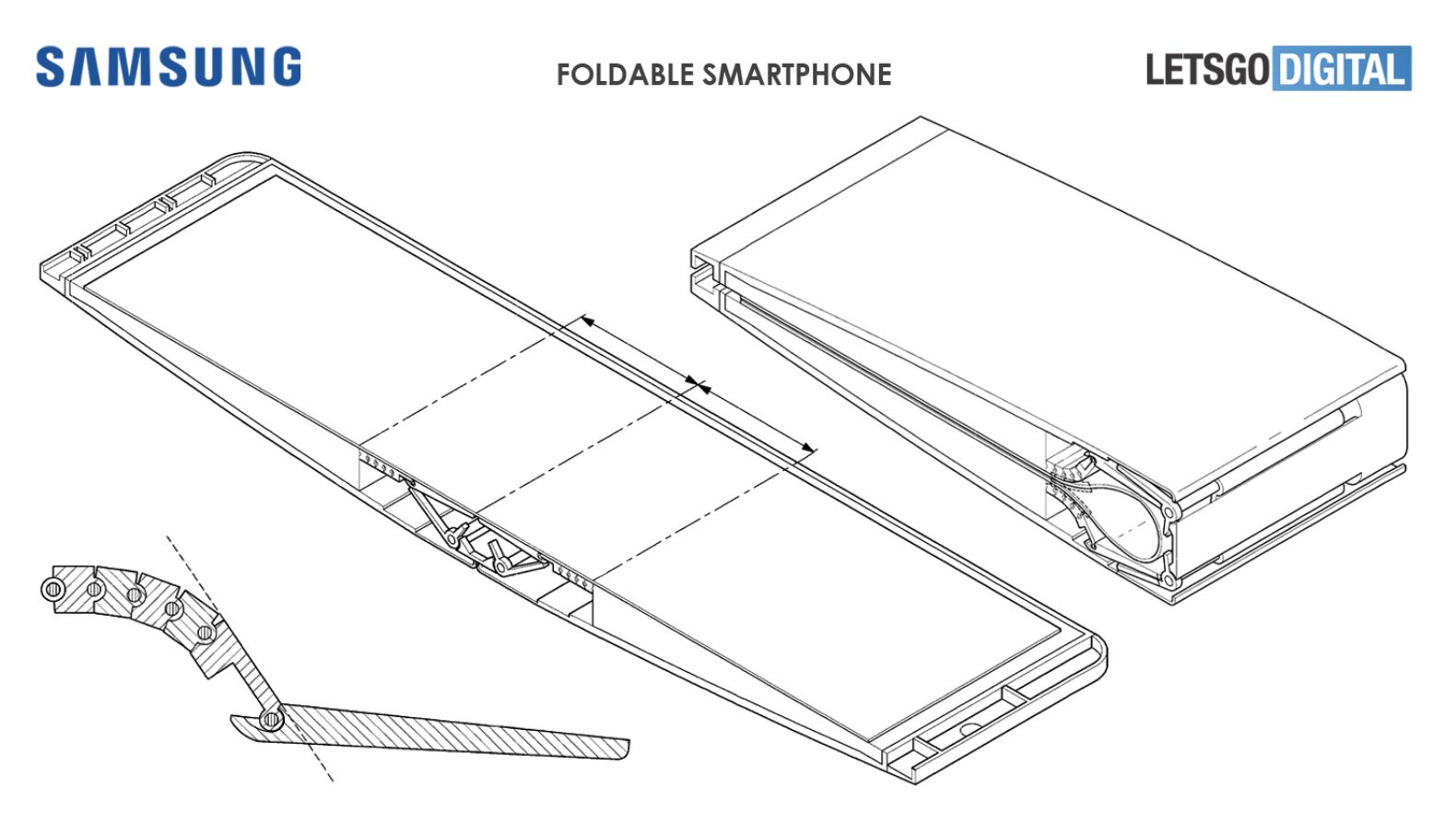 Новий дизайн гнучкого смартфона від Samsung