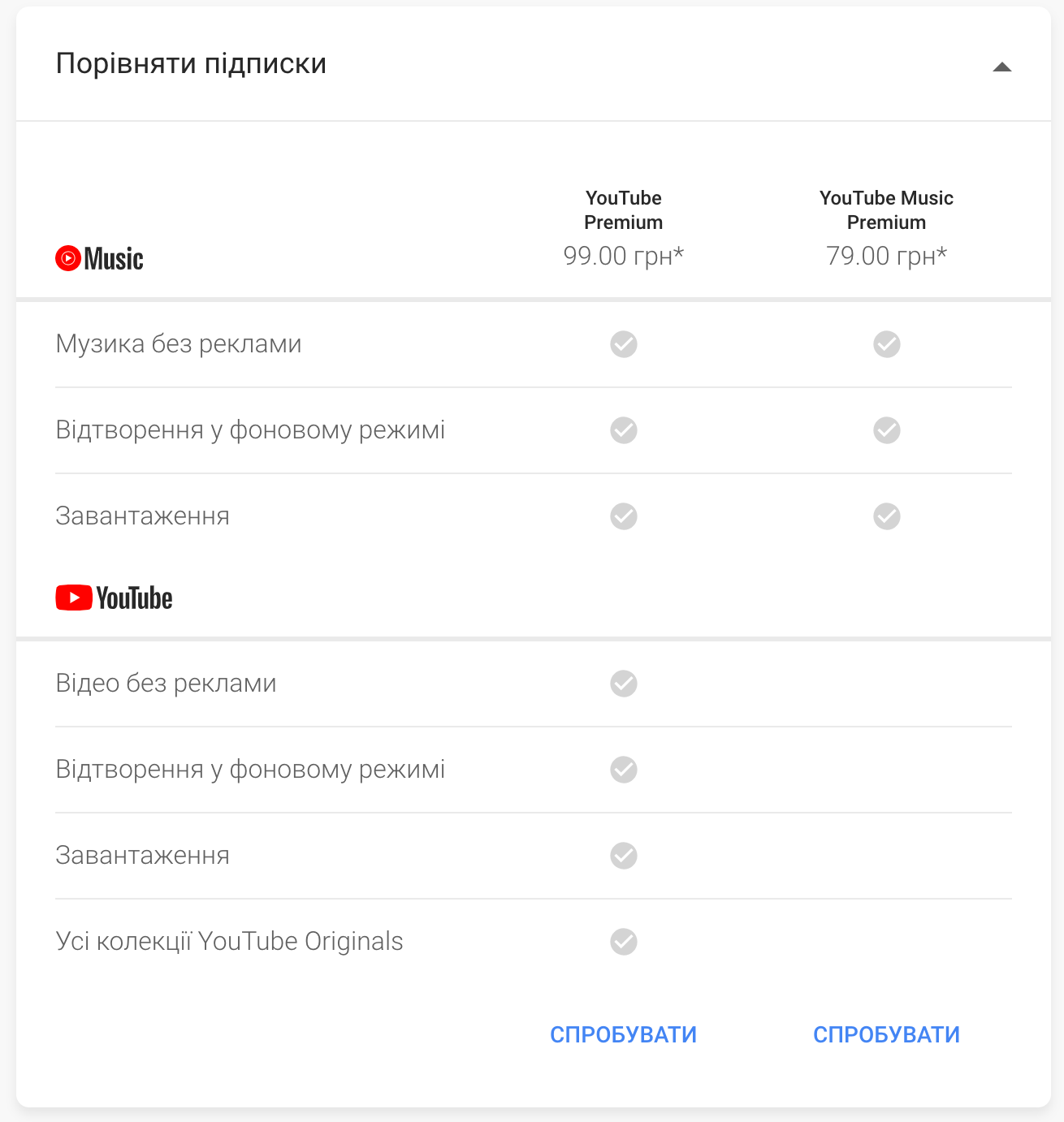 YouTube Premium / YouTube Music Premium