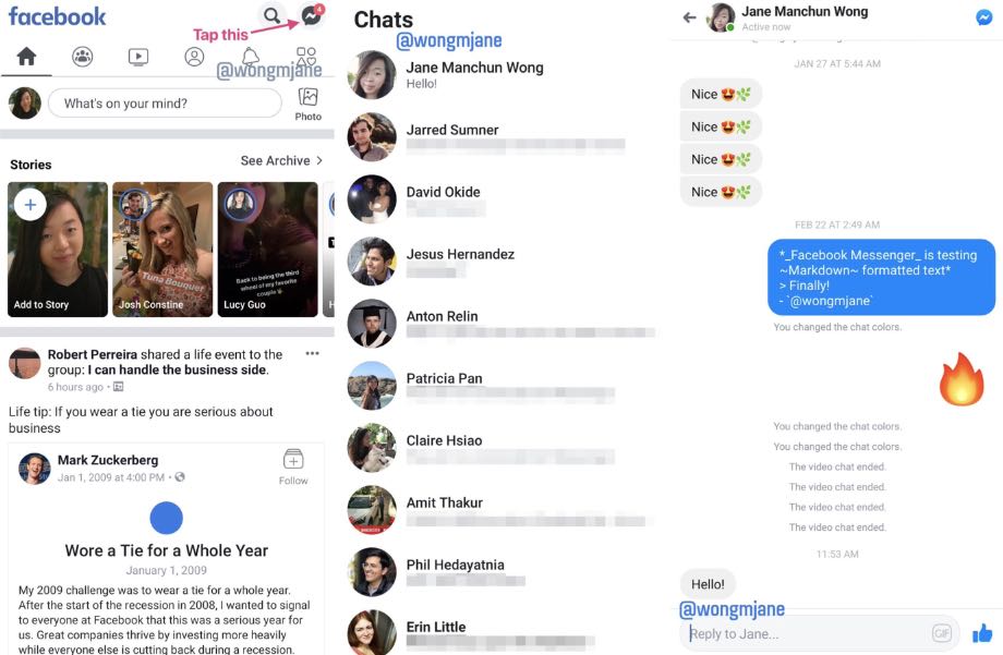 Facebook повертає Messenger в основну програму
