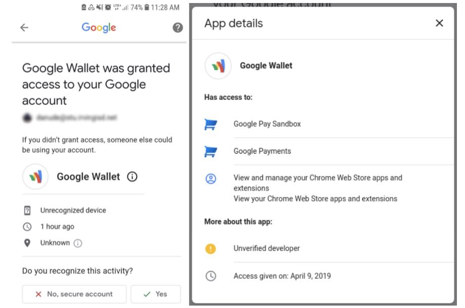 Несправжній Google Wallet отримує доступ до облікових записів