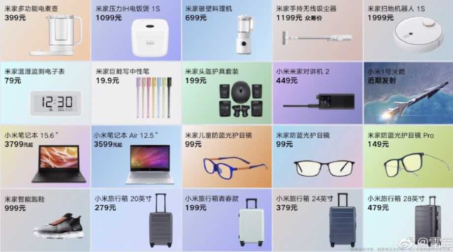 Xiaomi випустила одразу 20 нових пристроїв