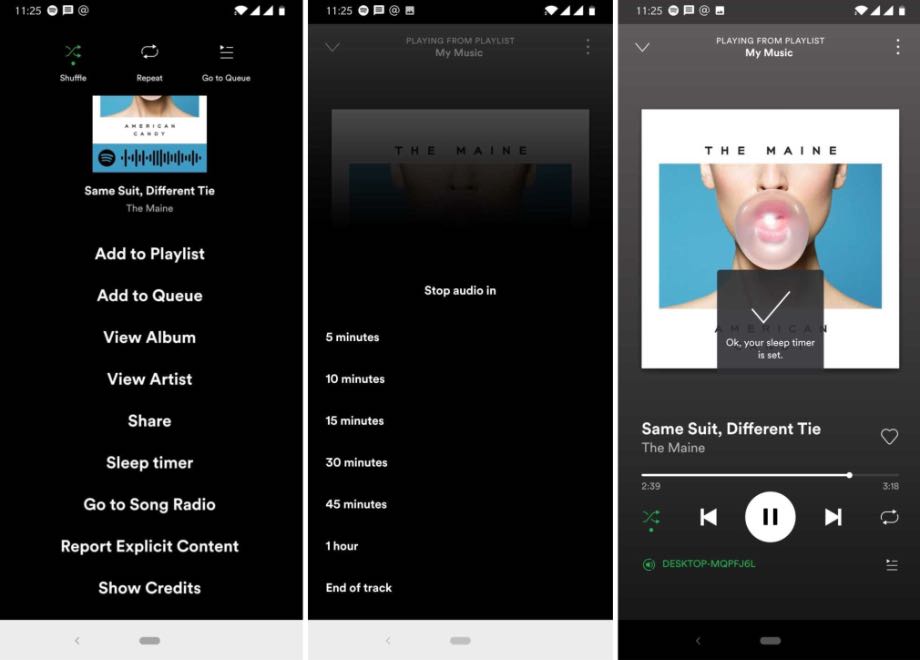 Spotify для Android отримав таймер відключення