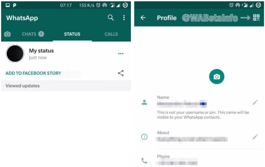 WhatsApp тестує QR-код та інтеграцію з Facebook Stories