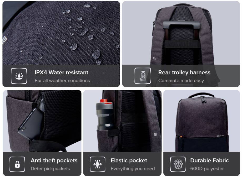 Xiaomi випустила бюджетний рюкзак Mi Business Casual