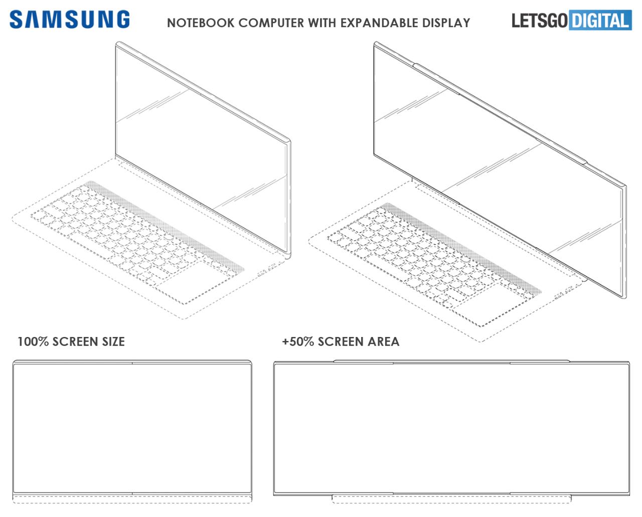 Samsung запатентував ігровий ноутбук з висувним екраном