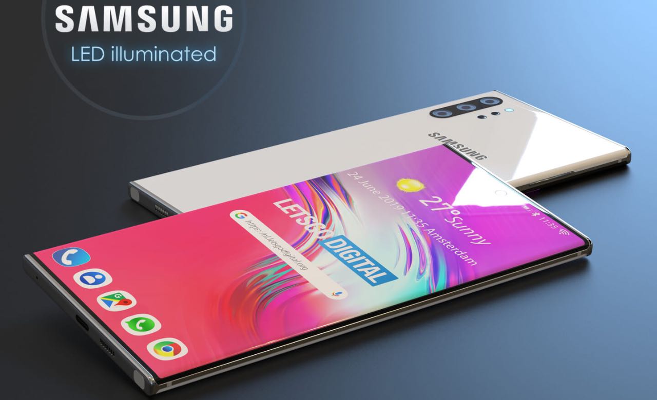Samsung Galaxy Note10 отримає світлодіодну підсвітку