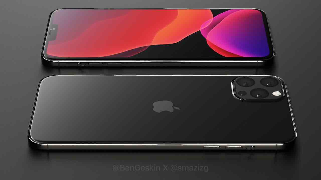 Apple iPhone 2020 концепт смартфона тилова і фронтальна частини