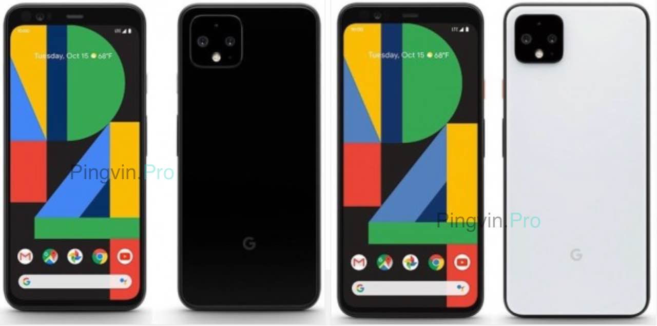 Google Pixel 4 XL чорний і білий