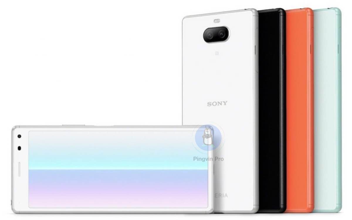 Sony Xperia 8 у різних кольорах