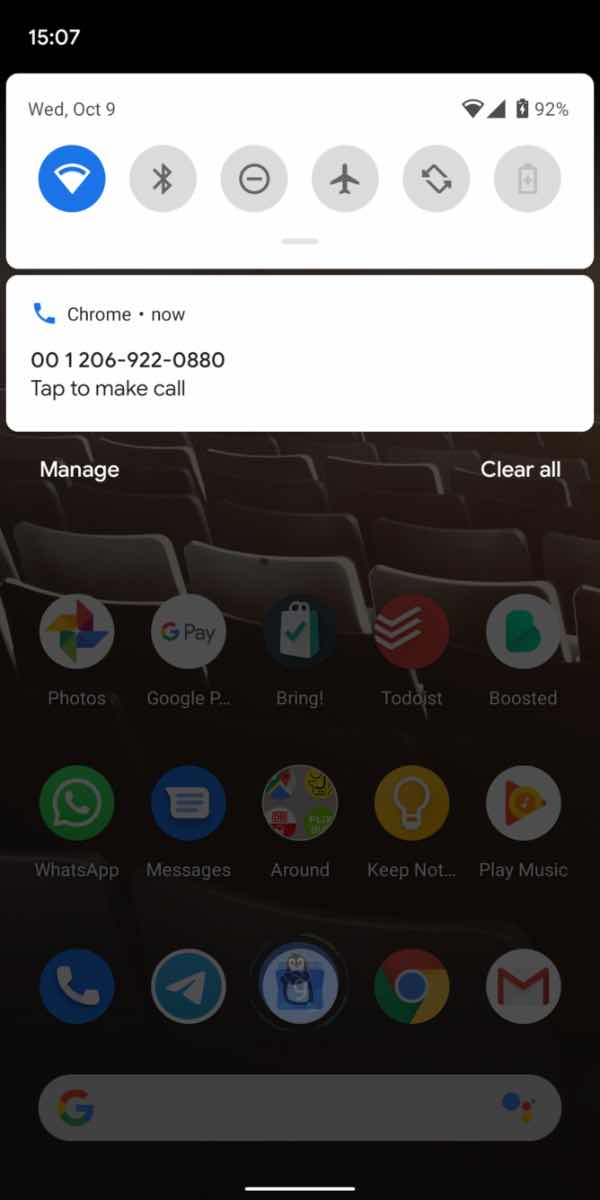 Дзвінки з Google Chrome для ПК на смартфон