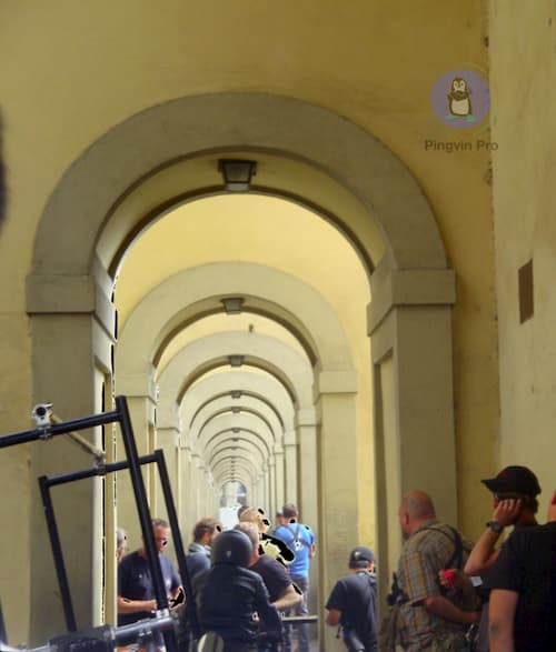 Процес знімання фільму у Флоренції
