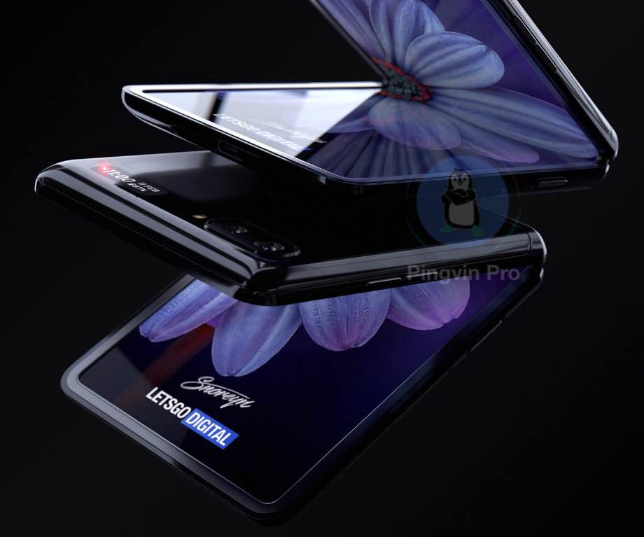 Samsung Galaxy Z Flip на рендерах