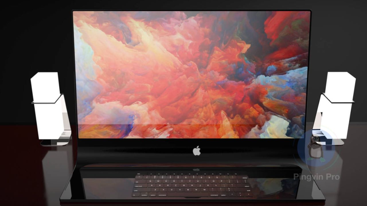 Скляний Apple iMac Pro 3D