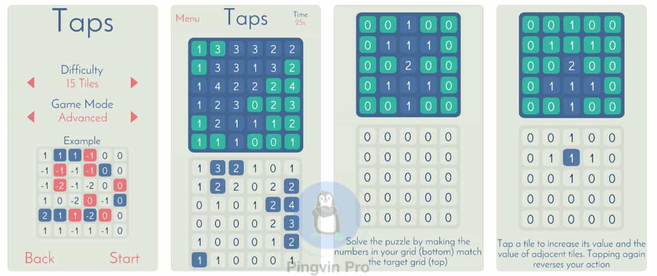 Taps – PingvinProTech: головоломки для Android та iOS