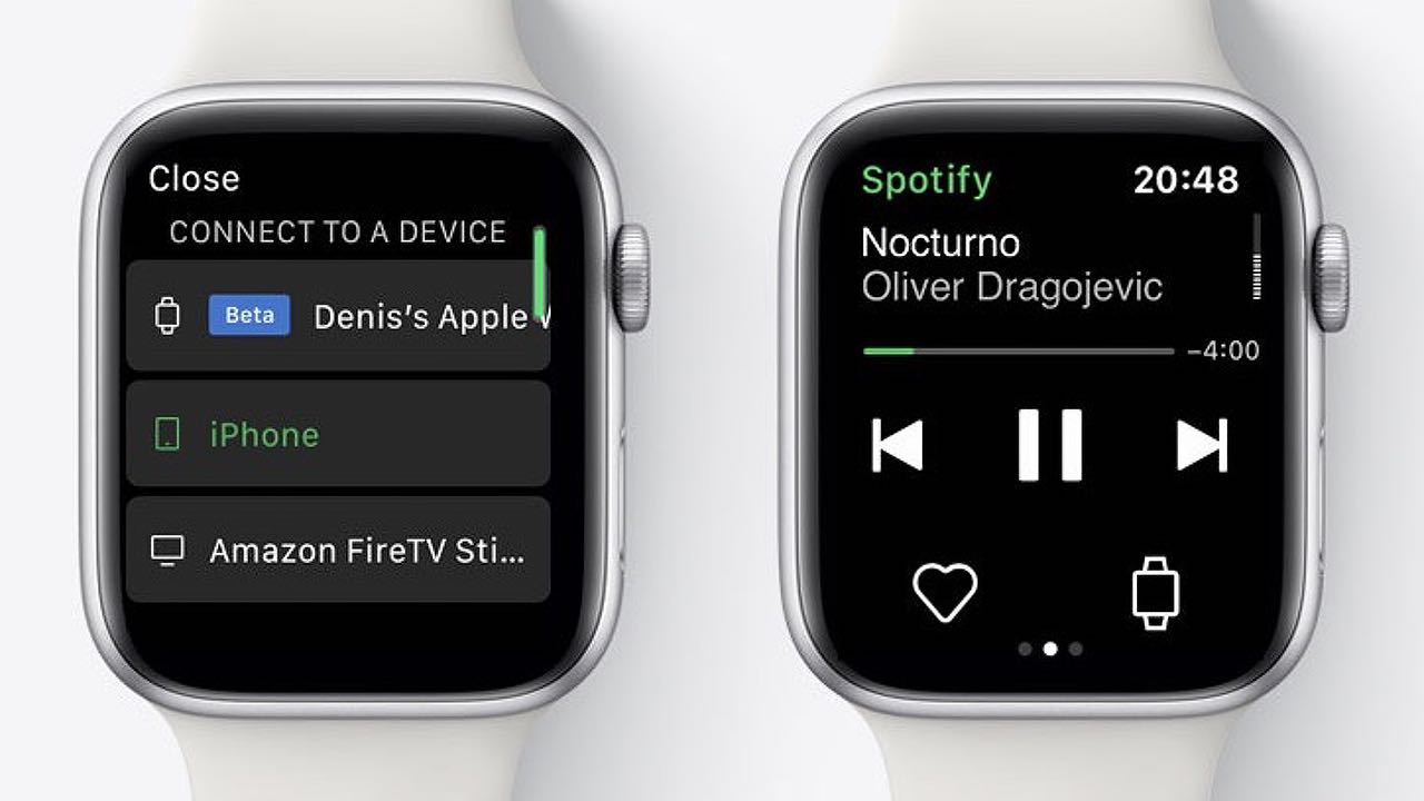 Spotify для Apple Watch (beta)