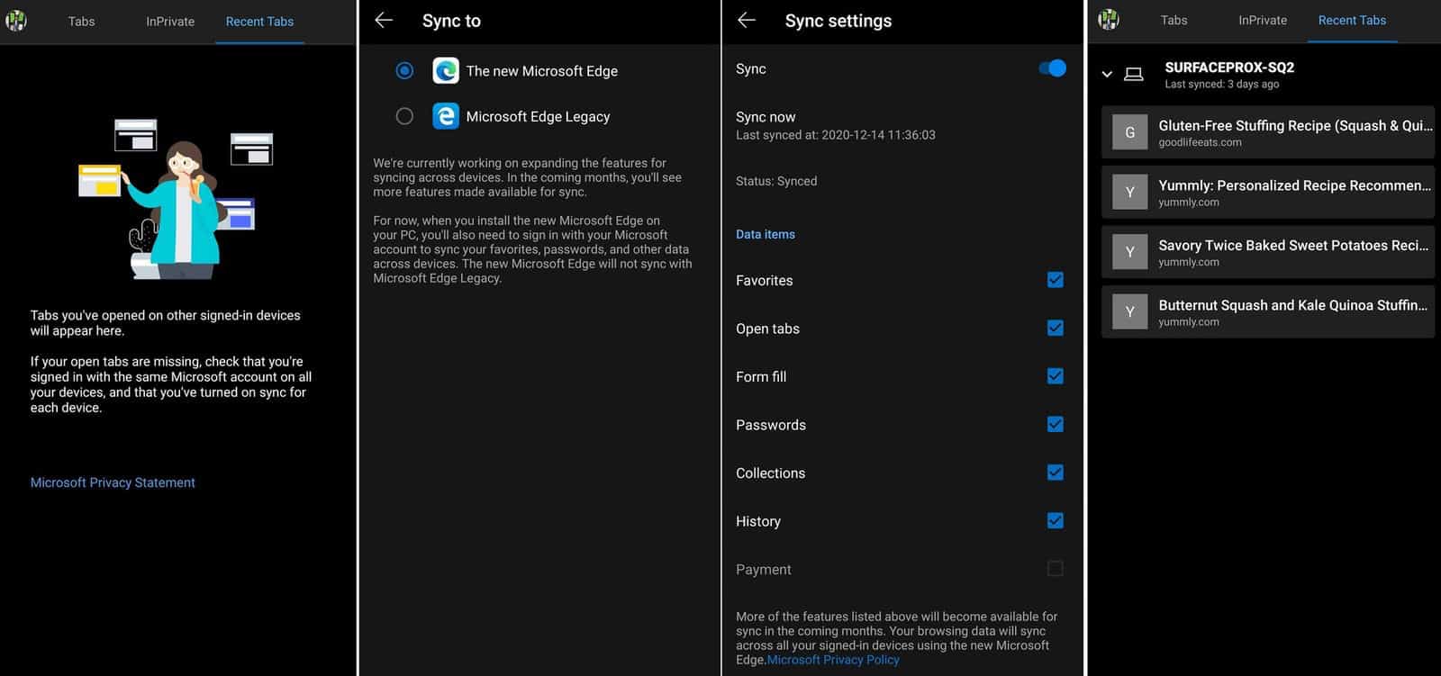 Microsoft Edge для Android отримав синхронізацію вкладок