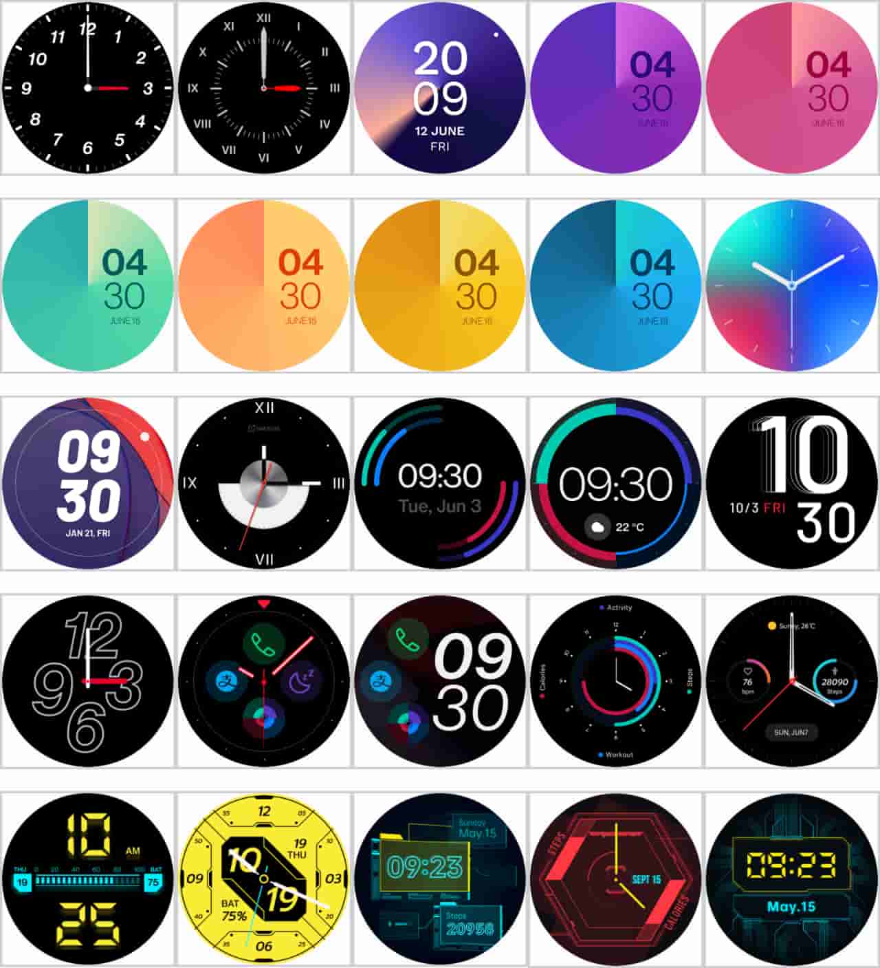 Циферблати OnePlus Watch