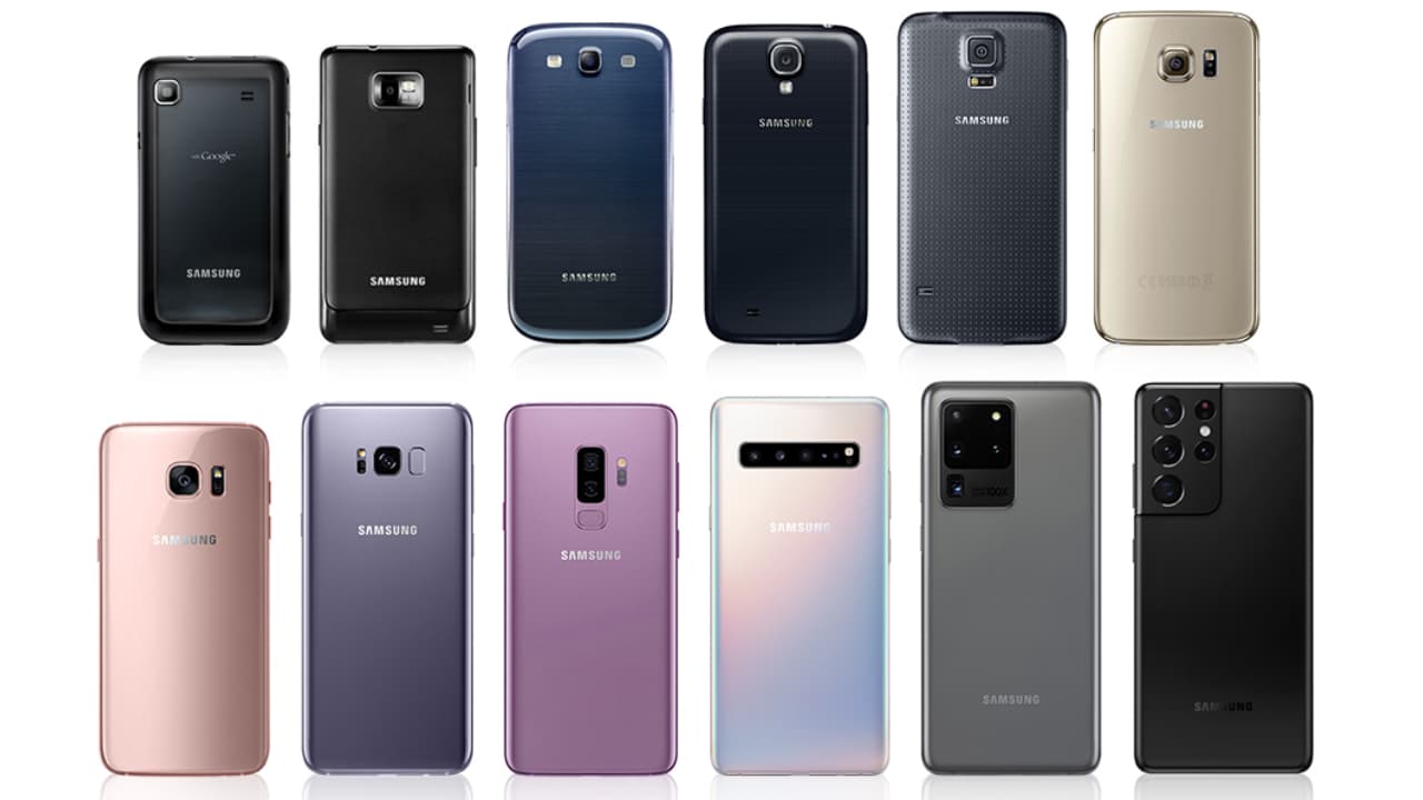 Samsung Galaxy S до Galaxy S21