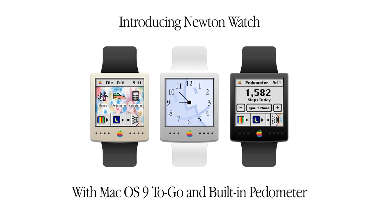 Apple Watch 1990х (Newton Watch)