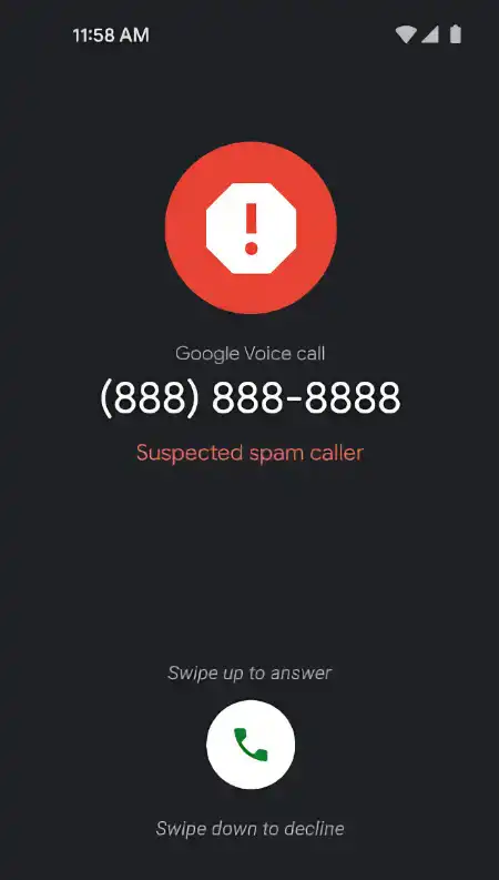 Google Voice спам-дзвінки