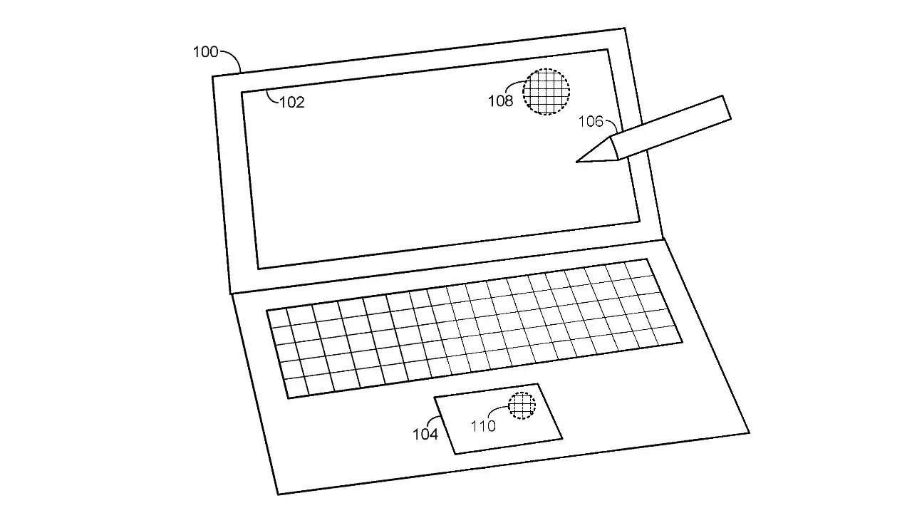 Патент Microsoft - трекпад Surface Book