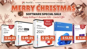 Різдвяний розпродаж програмного забезпечення від Keysoff