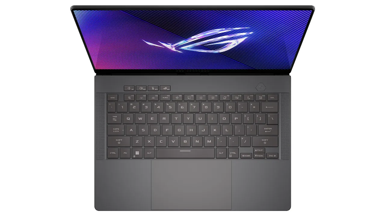 ASUS ROG Zephyrus G14 GA403UI QS024W (вид згори, клавіатура)