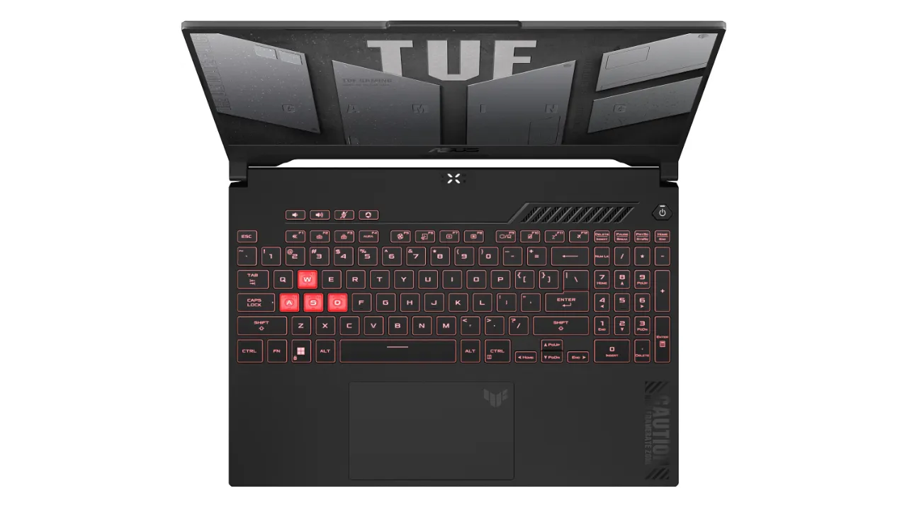 ASUS TUF Gaming A15 FA507NU-LP101 (вид згори)