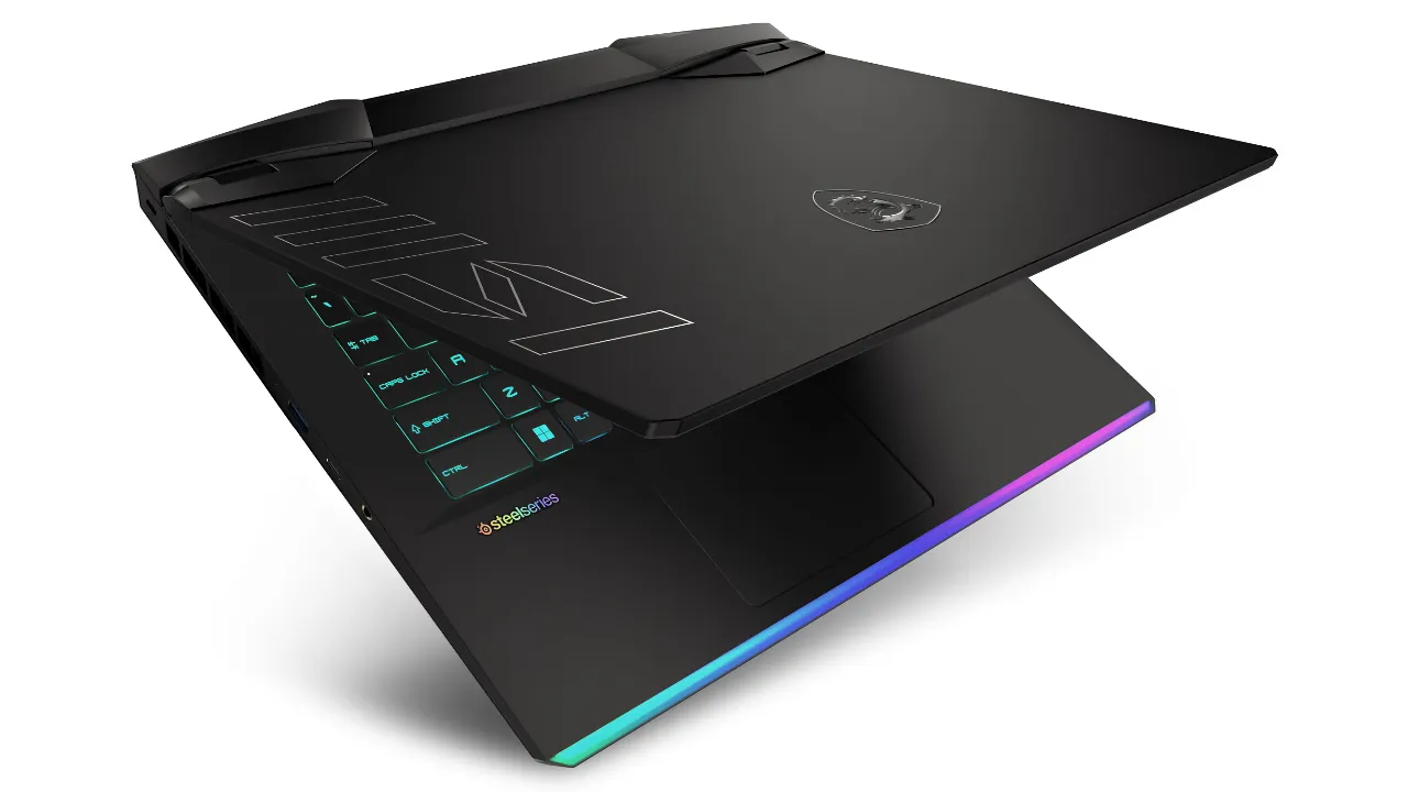 MSI Raider GE67 HX 12UHS (вид згори)