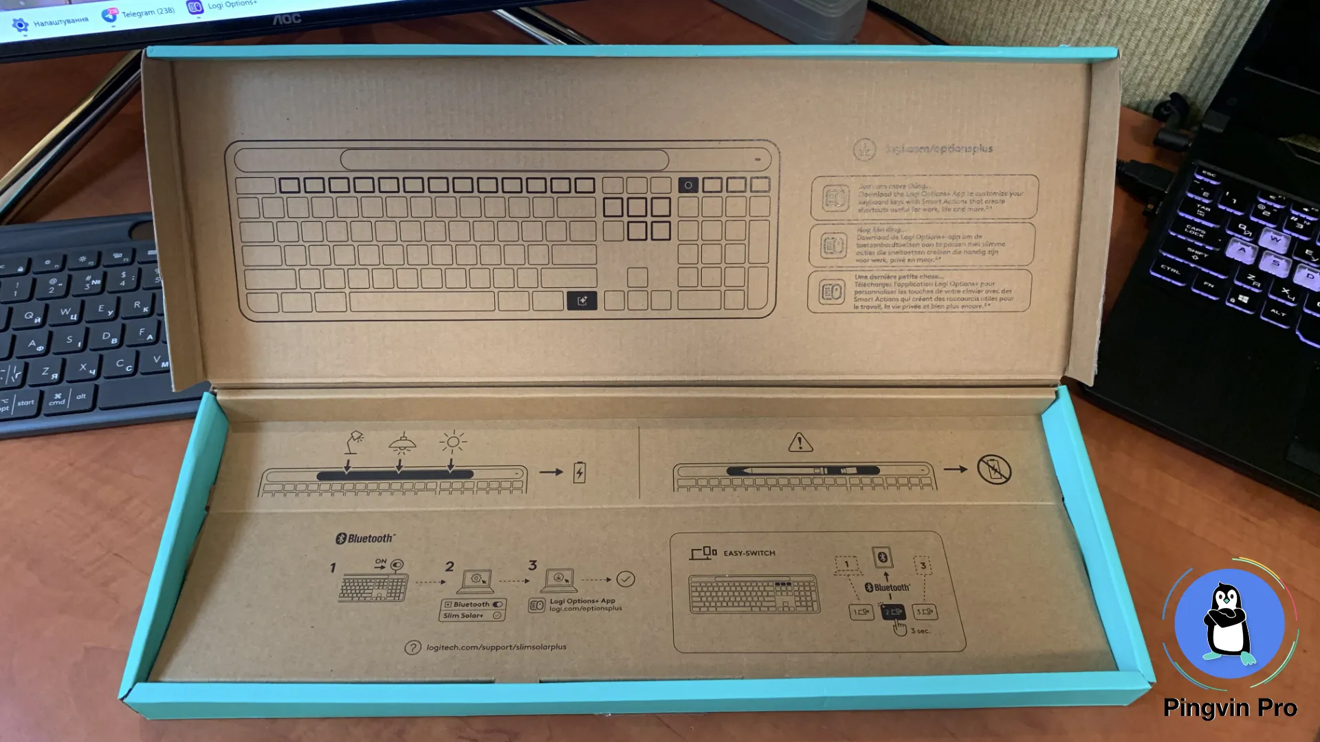 Logitech Signature Slim Solar+ K980 (з коробкою)