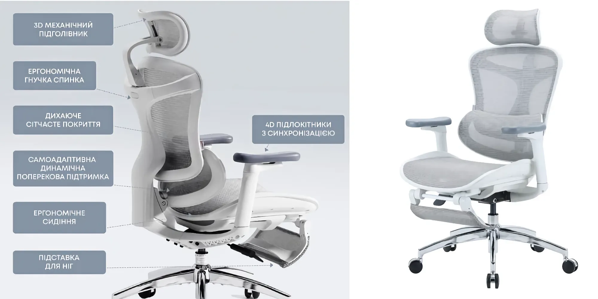 Крісло комп’ютерне Sihoo (сучасні меблі)