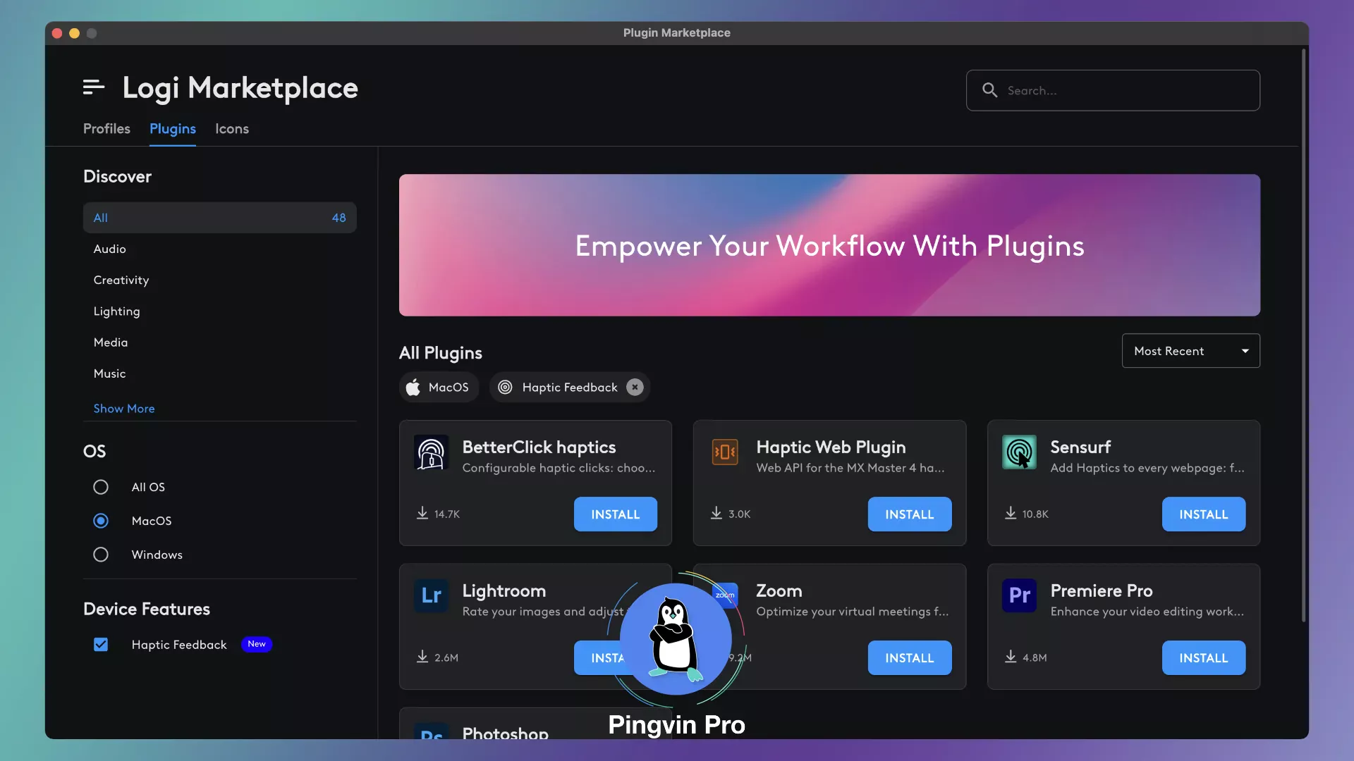 Logi Marketplace (Logi Options+)